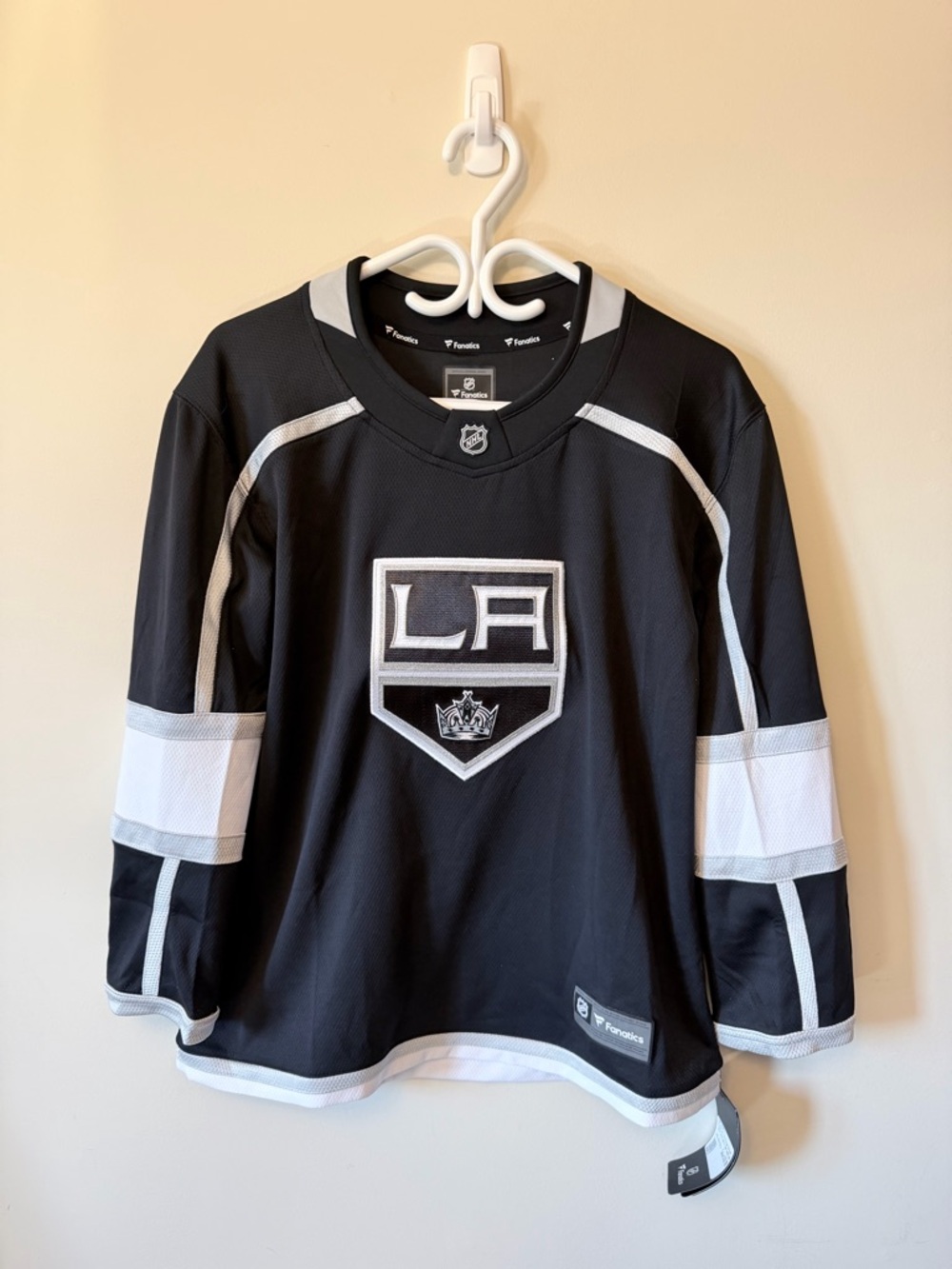 Kids NHL LA Kings Black and White Team Jersey